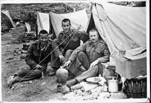 Officers Presentation Centre C, after the test, April 1948