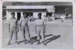 Outside the Second Battalion building at the harbour