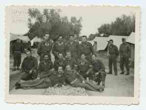At the First Sappers Battalion camp